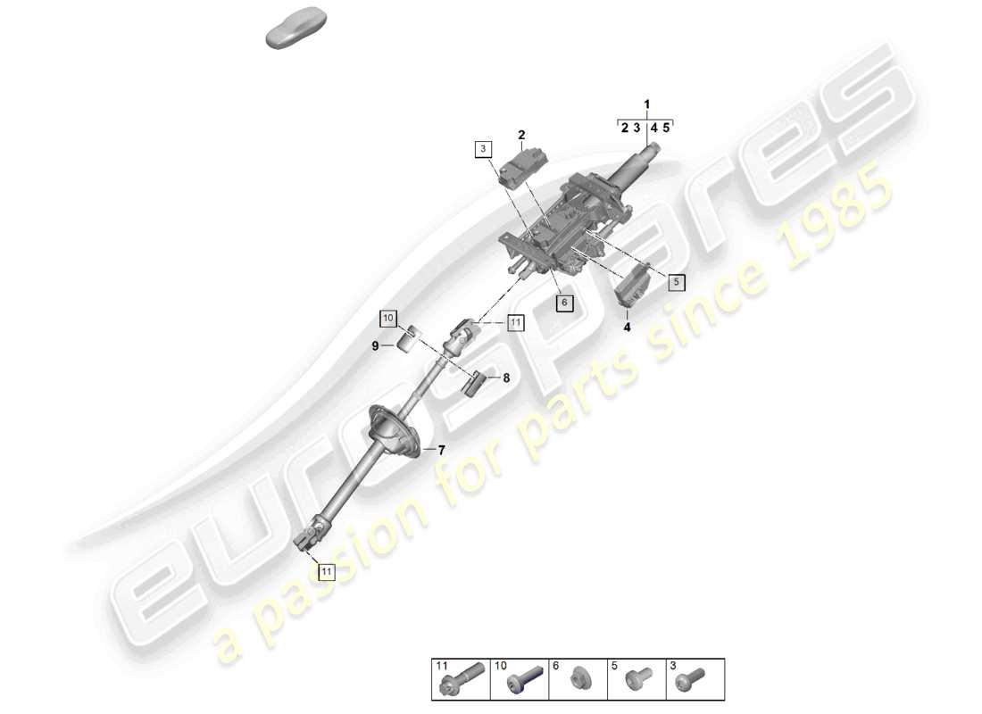 part diagram containing part number paf104301