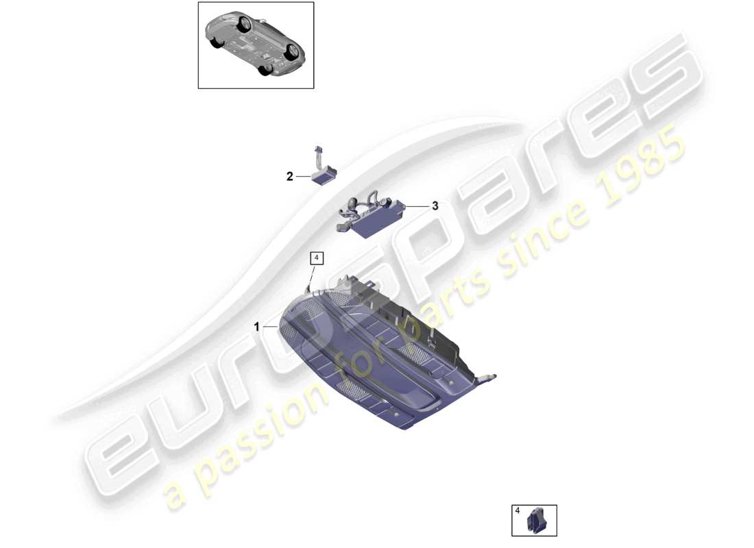 VIEW PARTS DIAGRAMS FROM THE PORSCHE PANAMERA PARTS CATALOGUE a part diagram from the porsche panamera parts catalogue