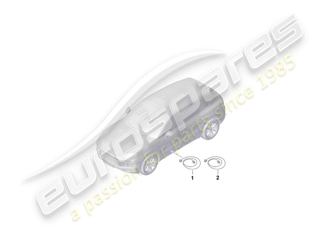 a part diagram from the porsche 2023 (cayenne e3 pa) parts catalogue