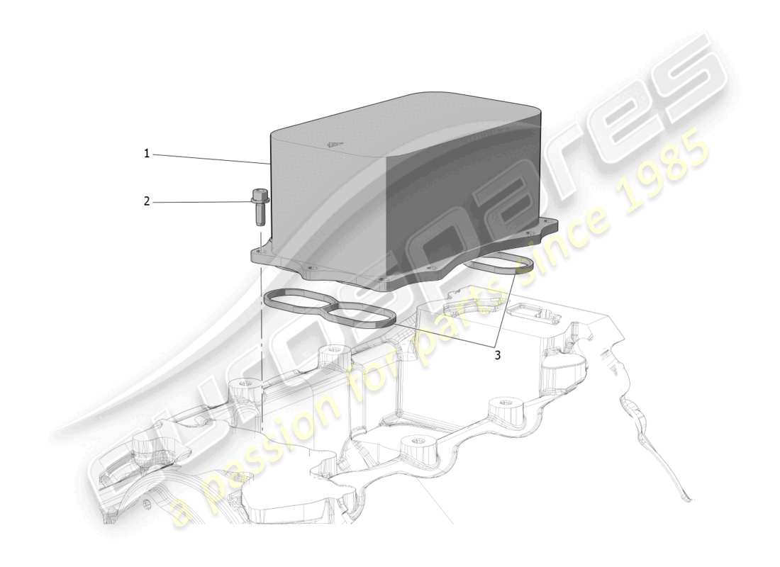 maserati mc20 cielo (2023) heat exchanger parts diagram