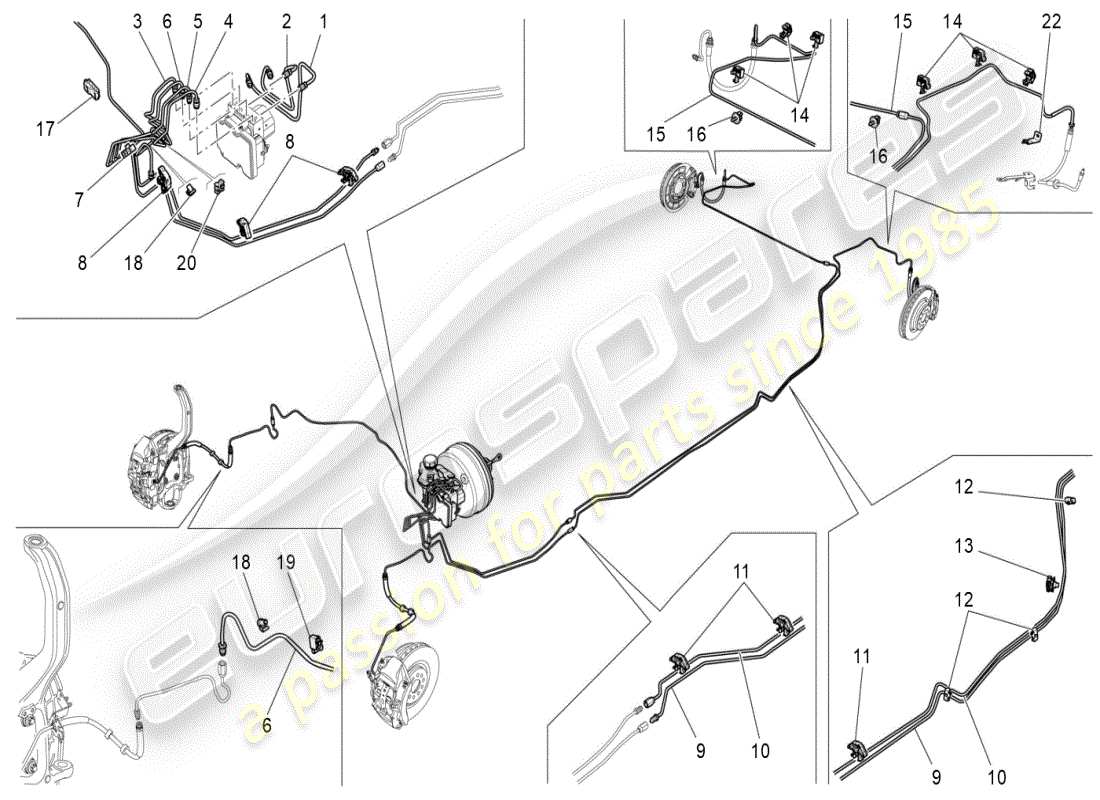 maserati ghibli (2019) lines part diagram