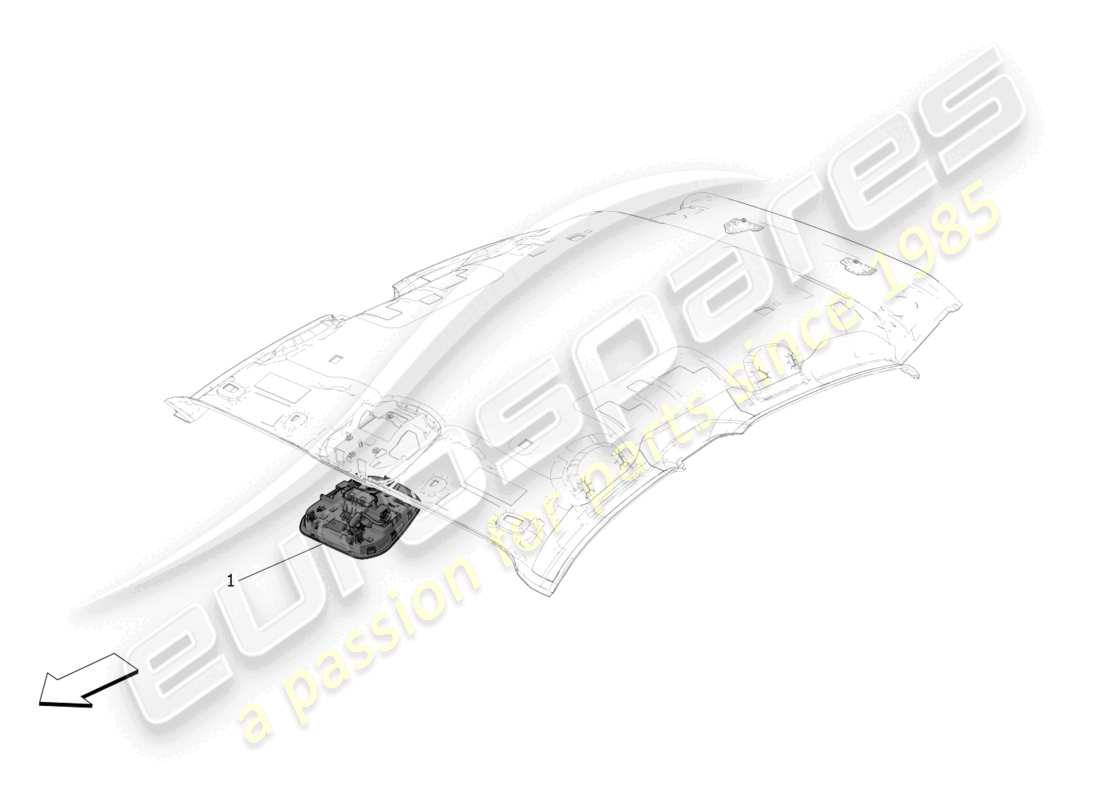 maserati grecale trofeo (2023) internal vehicle devices parts diagram