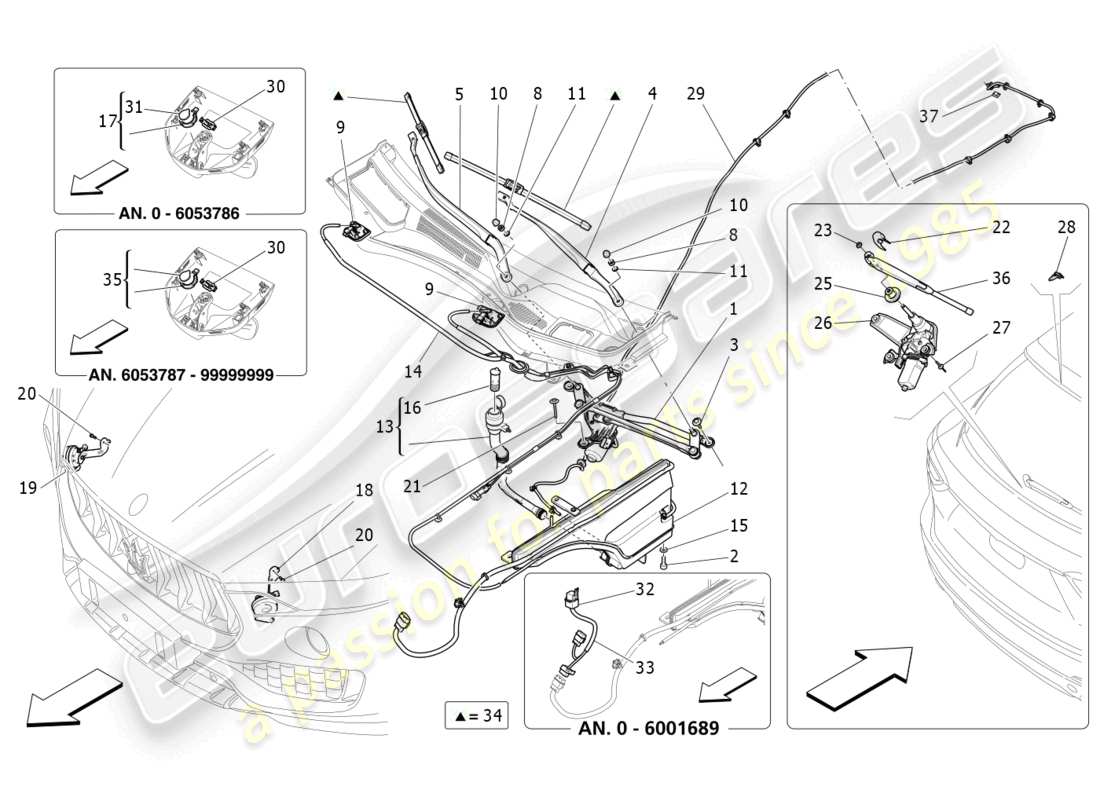 maserati levante (2017) external vehicle devices parts diagram