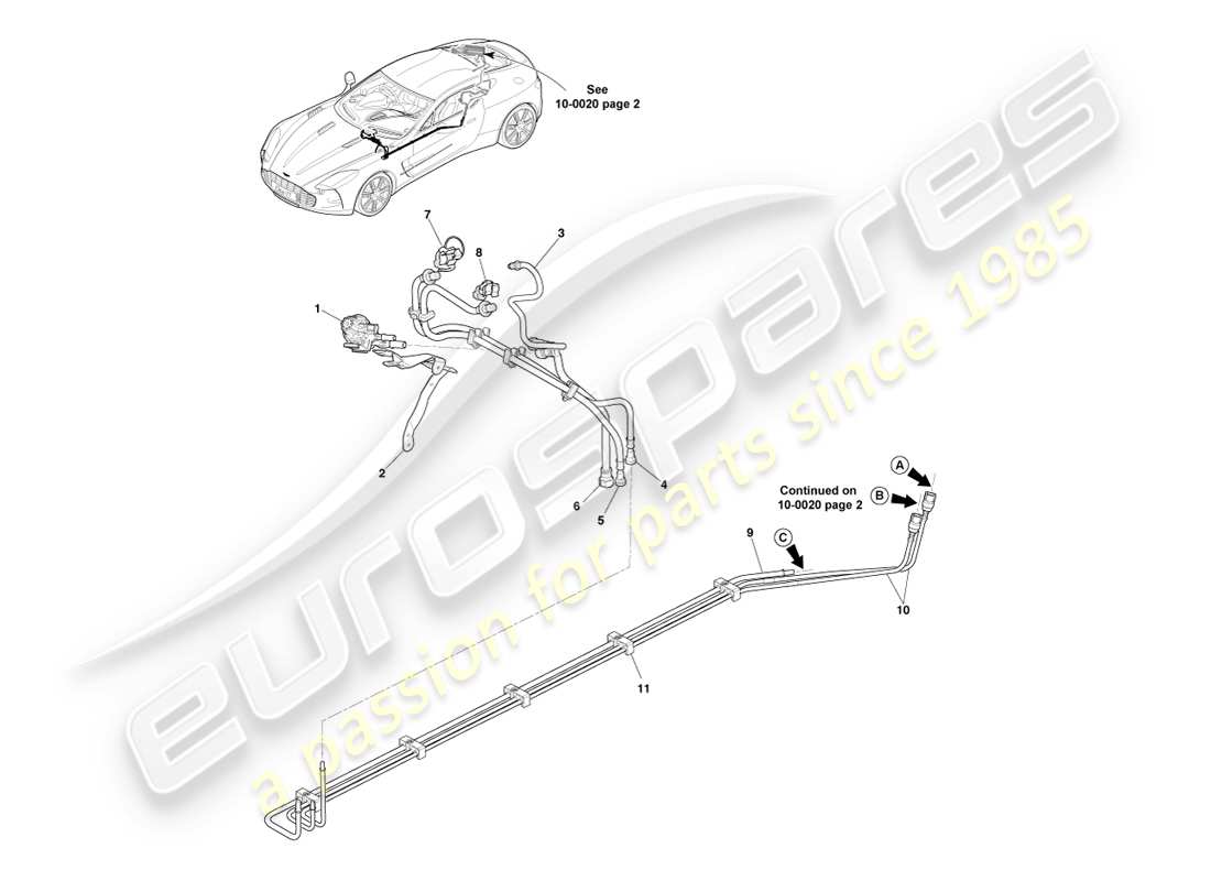 part diagram containing part number ay93-9f911-bb