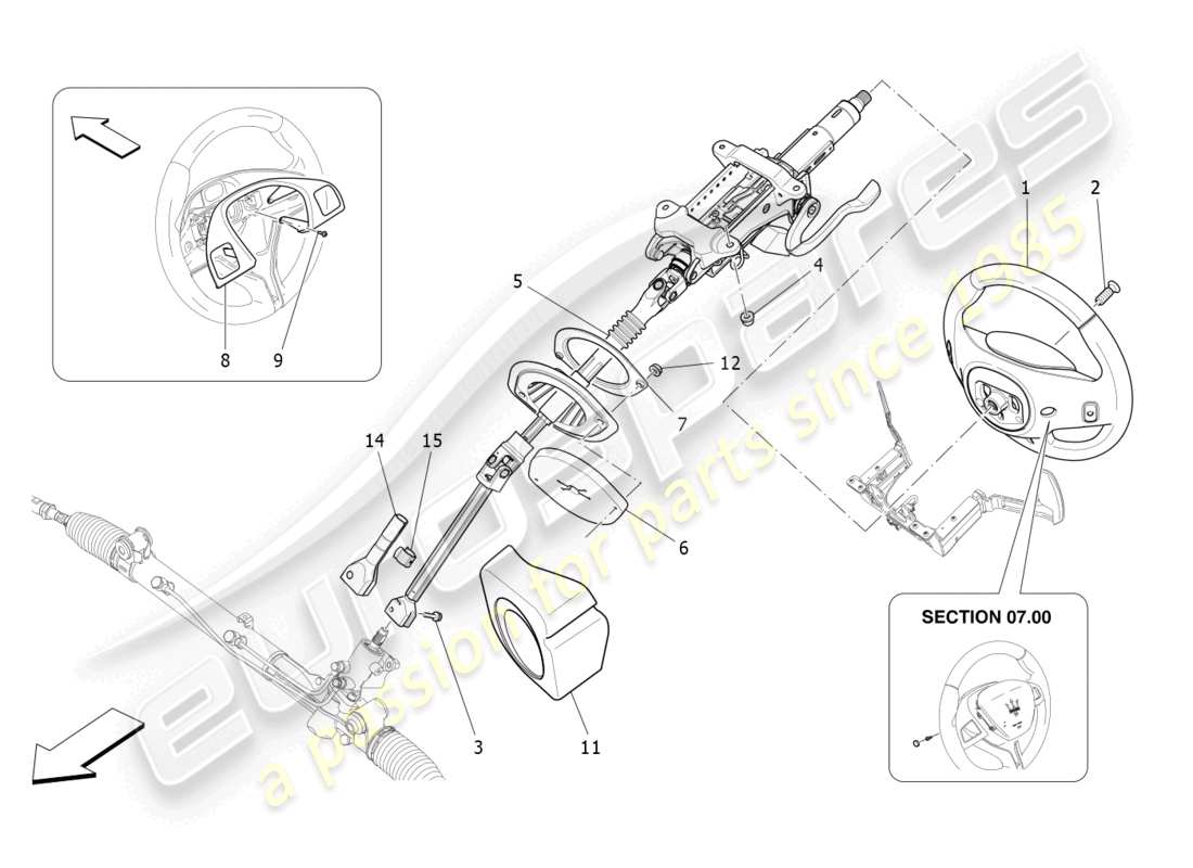 a part diagram from the maserati levante parts catalogue