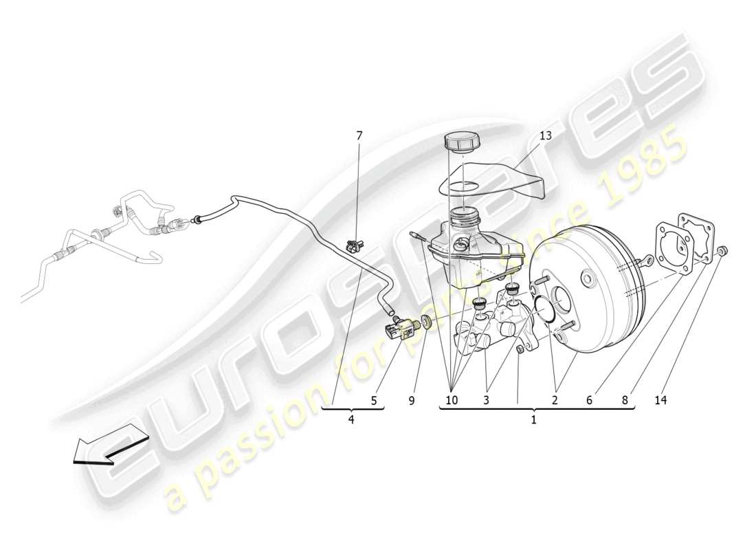 a part diagram from the Maserati Levante (2018) parts catalogue