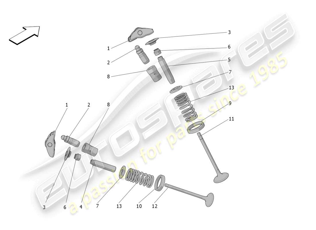 a part diagram from the maserati mc20 cielo (2023) parts catalogue