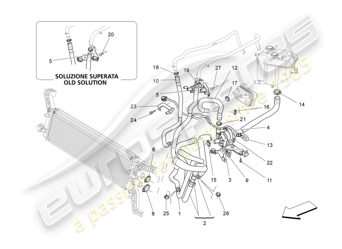 a part diagram from the maserati levante modena s (2022) parts catalogue