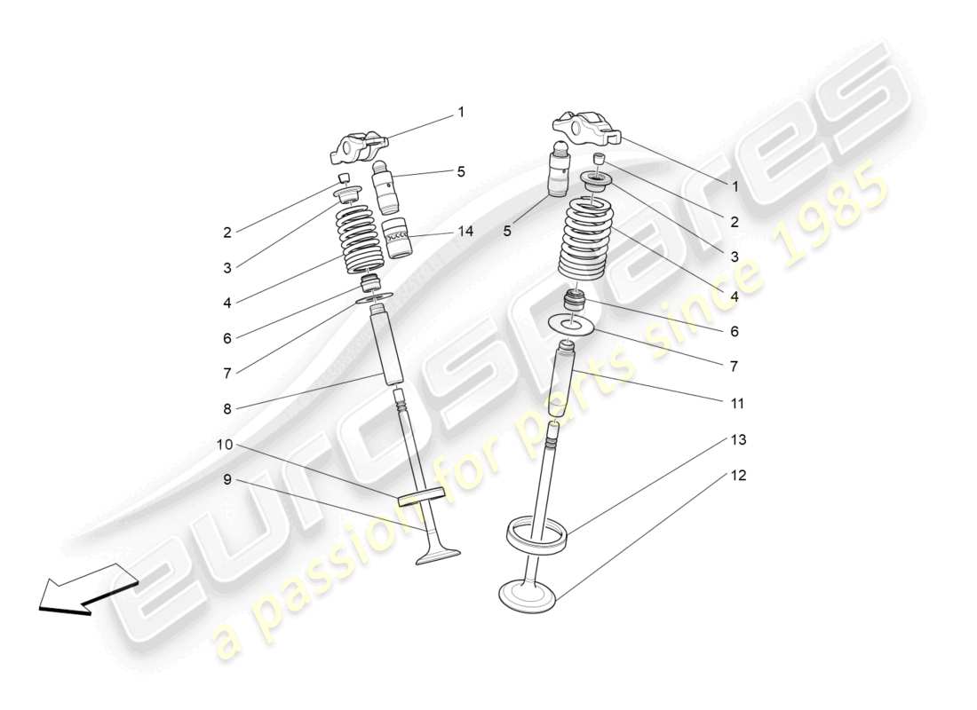 a part diagram from the maserati levante (2018) parts catalogue