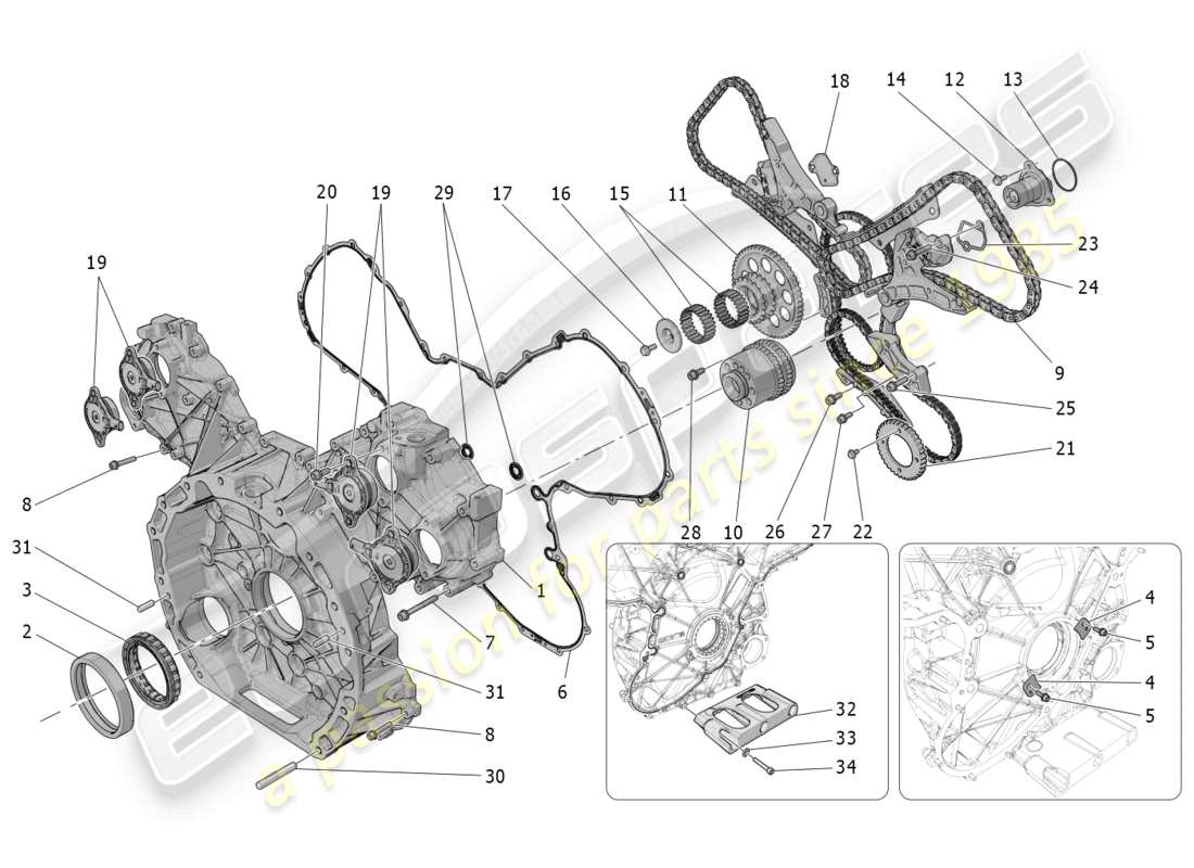 a part diagram from the maserati mc20 cielo (2023) parts catalogue