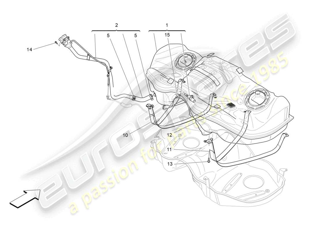 a part diagram from the maserati levante (2019) parts catalogue