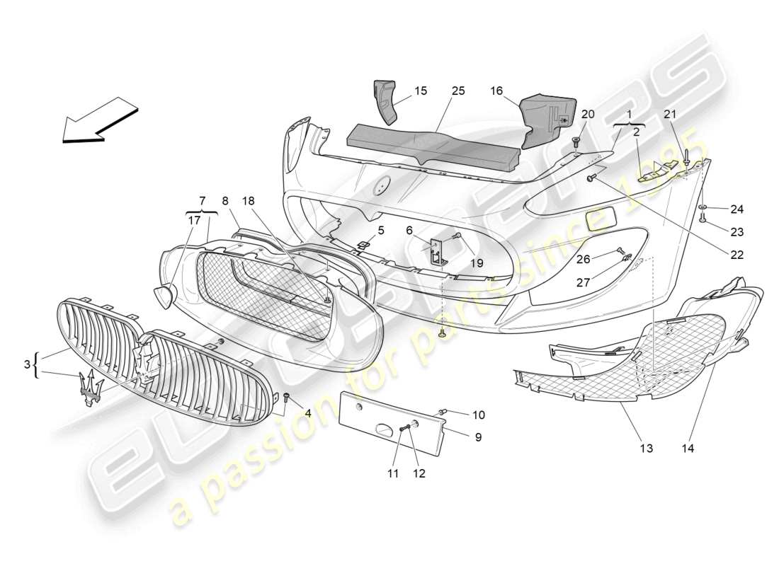 part diagram containing part number 83534700