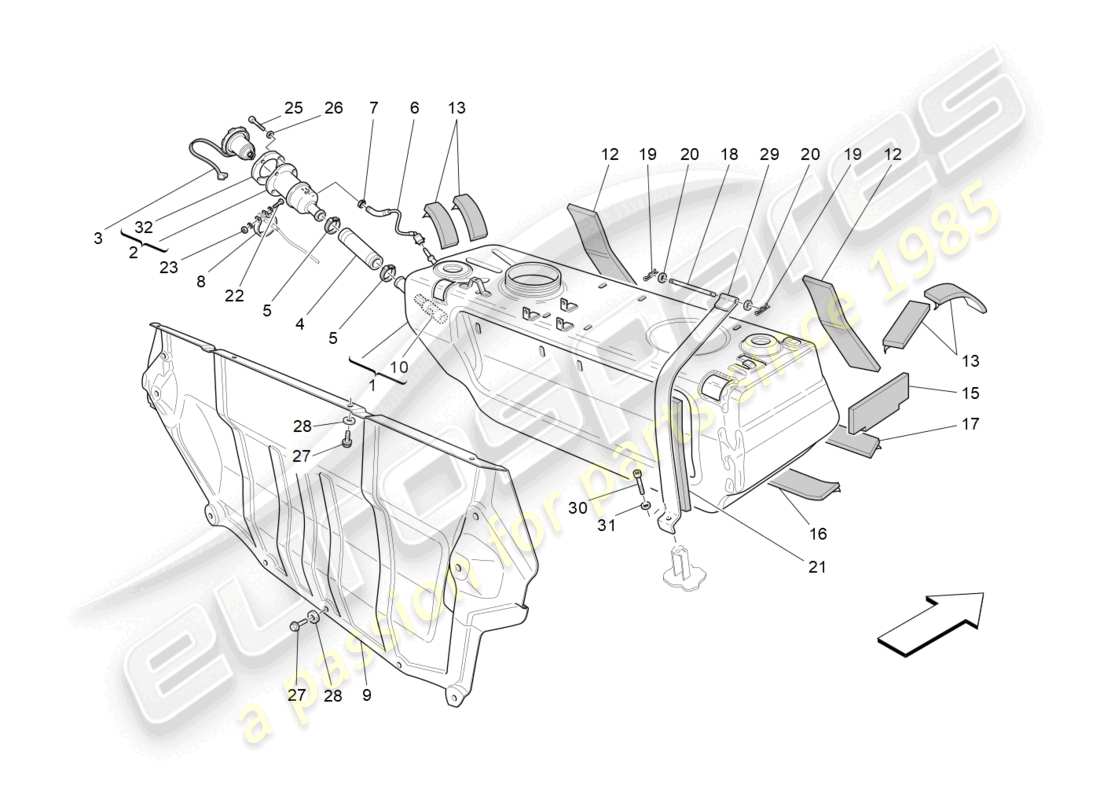 part diagram containing part number 258555