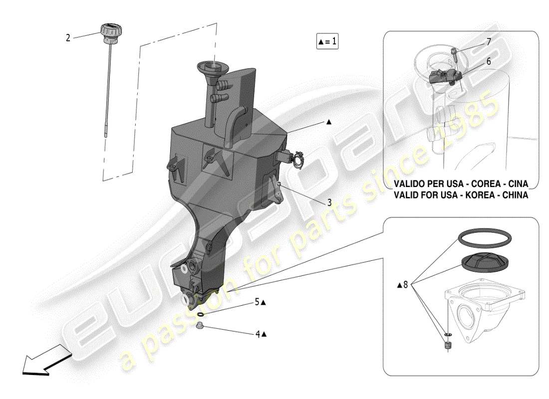 a part diagram from the maserati mc20 (2024) parts catalogue