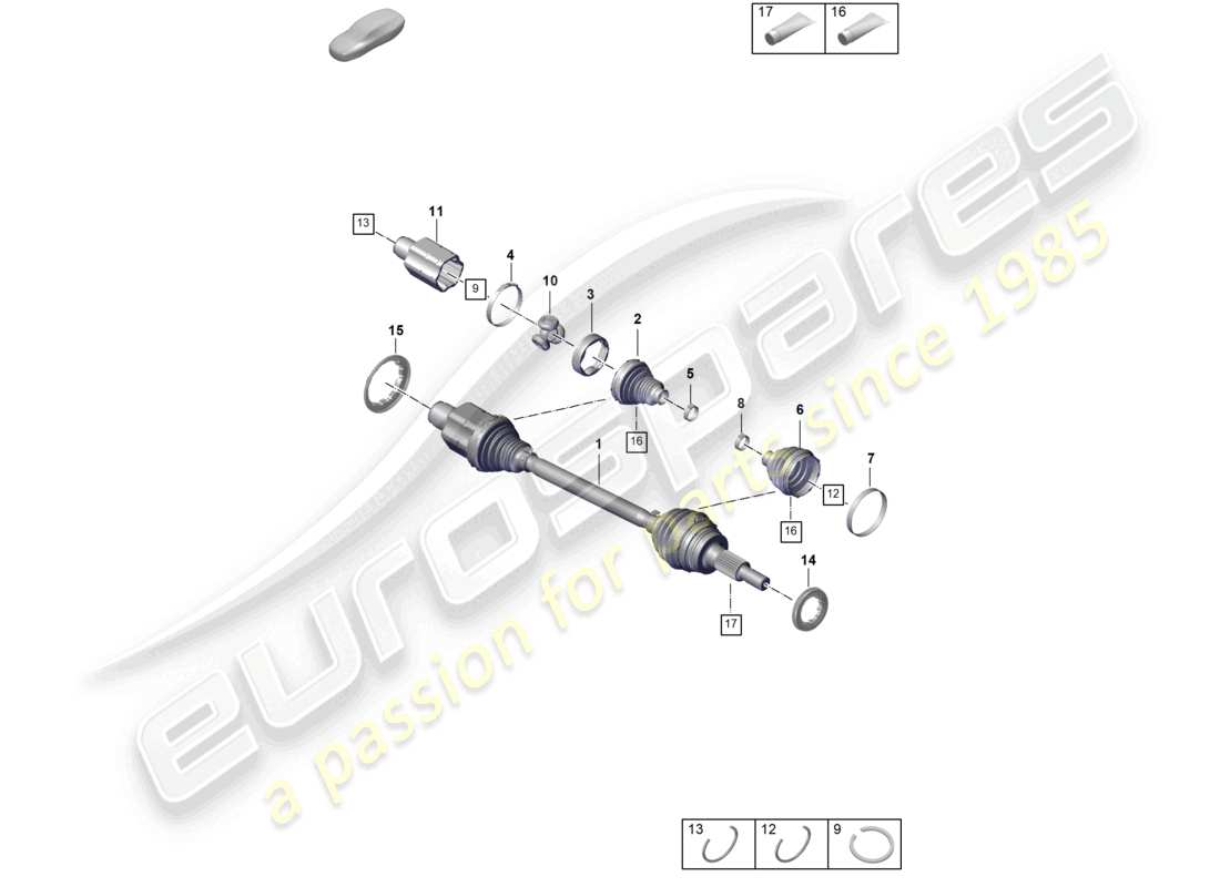 a part diagram from the porsche panamera parts catalogue