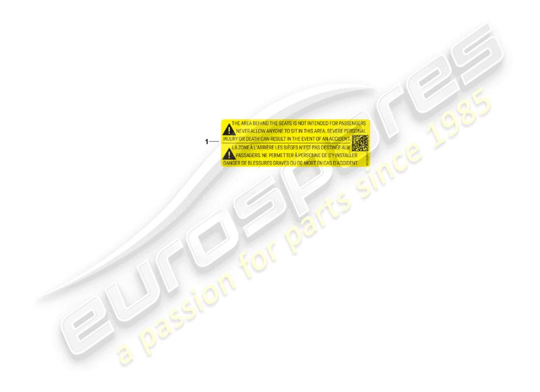 porsche 2023 (992-1 gt3/rs/st) signs/notices seat parts diagram