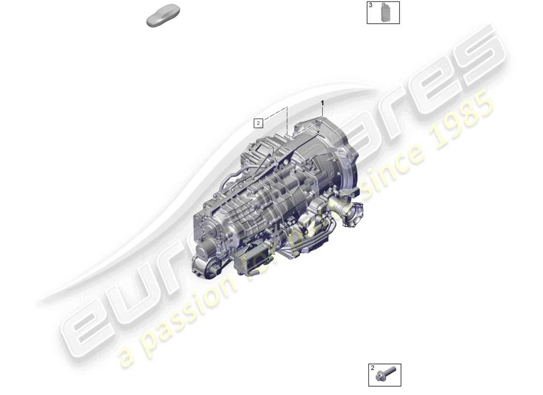porsche 2023 (992-1 gt3/rs/st) 7-speed dual clutch gearbox - pdk - transmission fluid part diagram