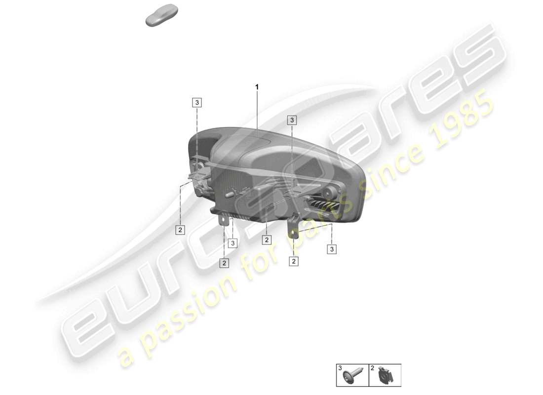 porsche 2024 (macan-e) combi-instrument part diagram