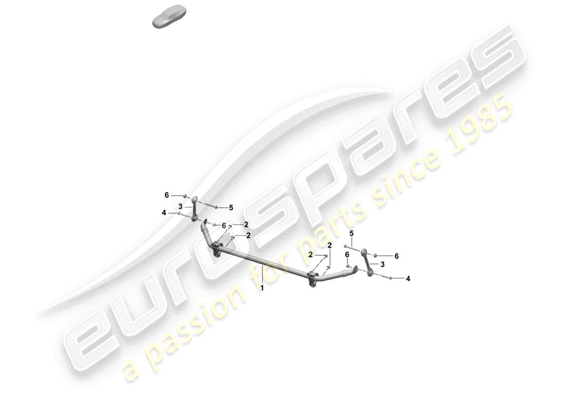 porsche 2024 (macan-e) anti-roll bar part diagram