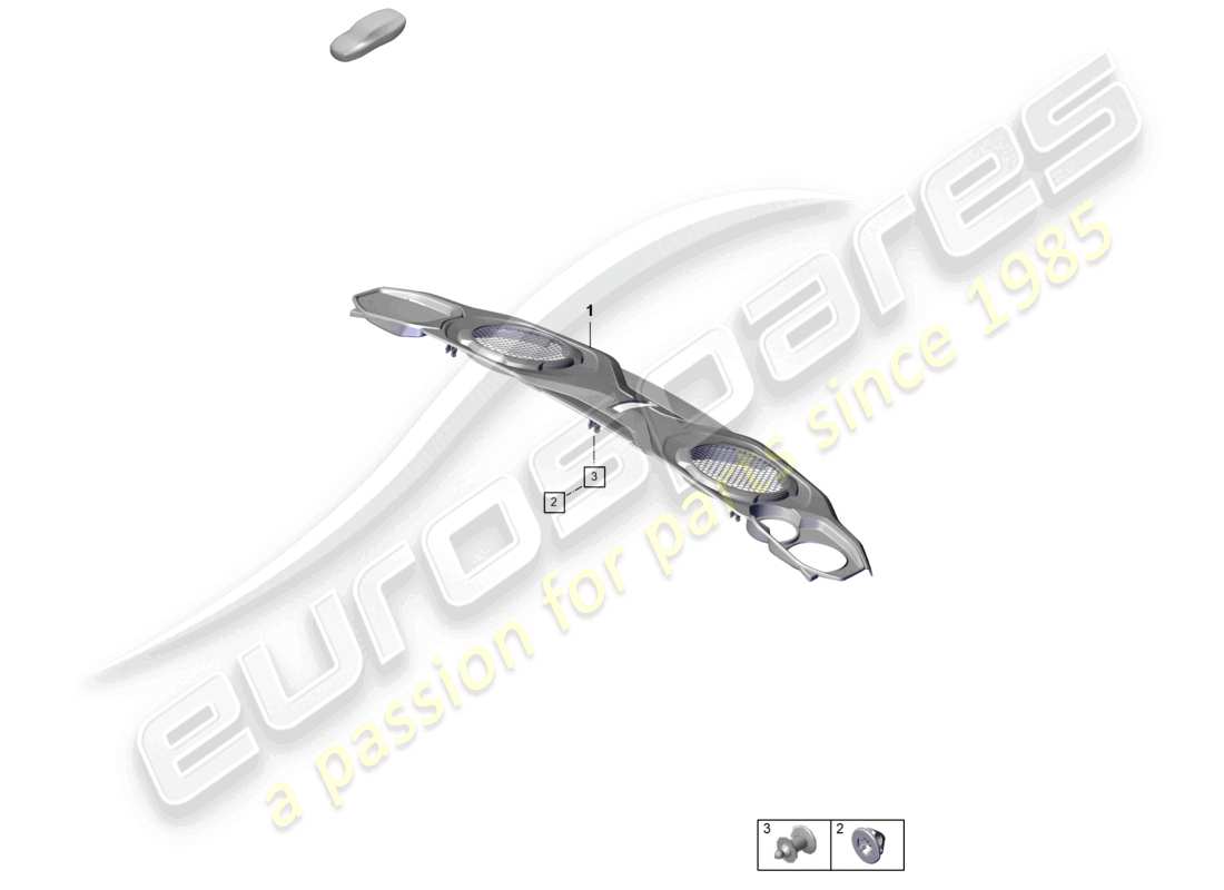 porsche 2021 (992-1 gt3/rs/st) engine cover part diagram