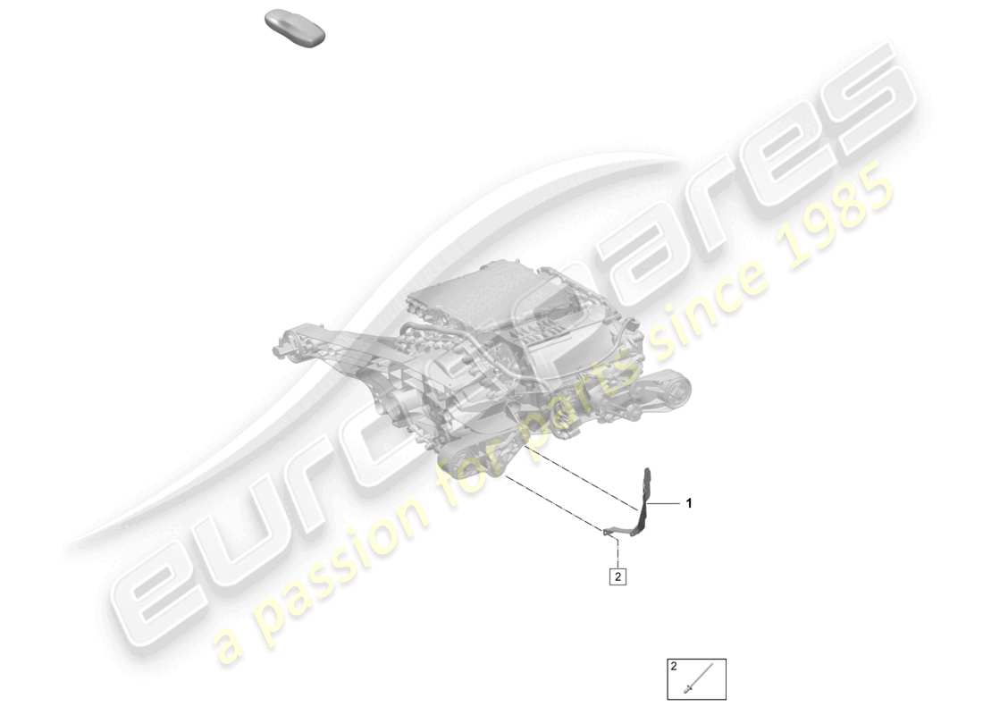 porsche 2024 (macan-e) traction motor for elec. drive macan turbo rear axle part diagram