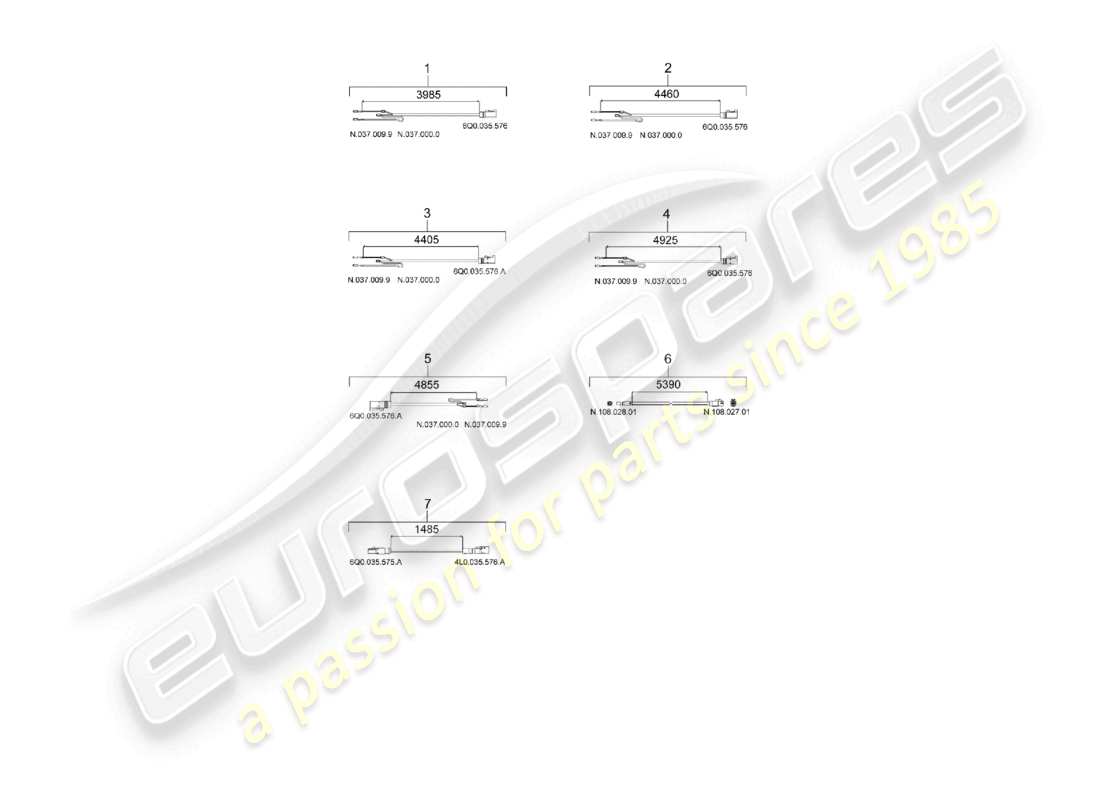 porsche 2021 (macan) connecting line for vehicles with reversing camera and park assist real top view part diagram