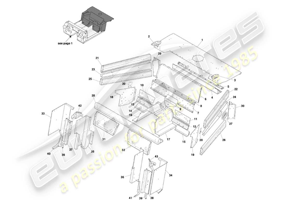 aston martin vanquish (2007) underbody2 part diagram