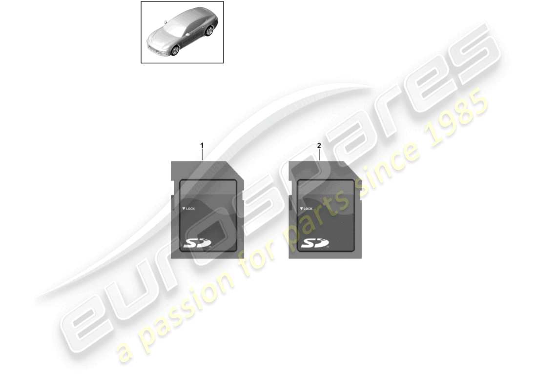 porsche 2022 (panamera 971-2) sd card software navigation system d >>- mj 2020 part diagram