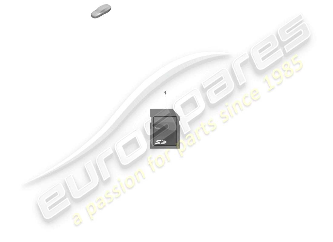 porsche 2024 (718 boxster spyder) sd memory card for updating the navigation data part diagram