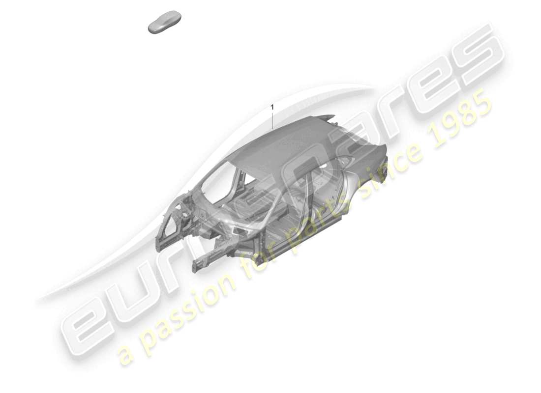 porsche 2023 (taycan 9j1-1) car body part diagram