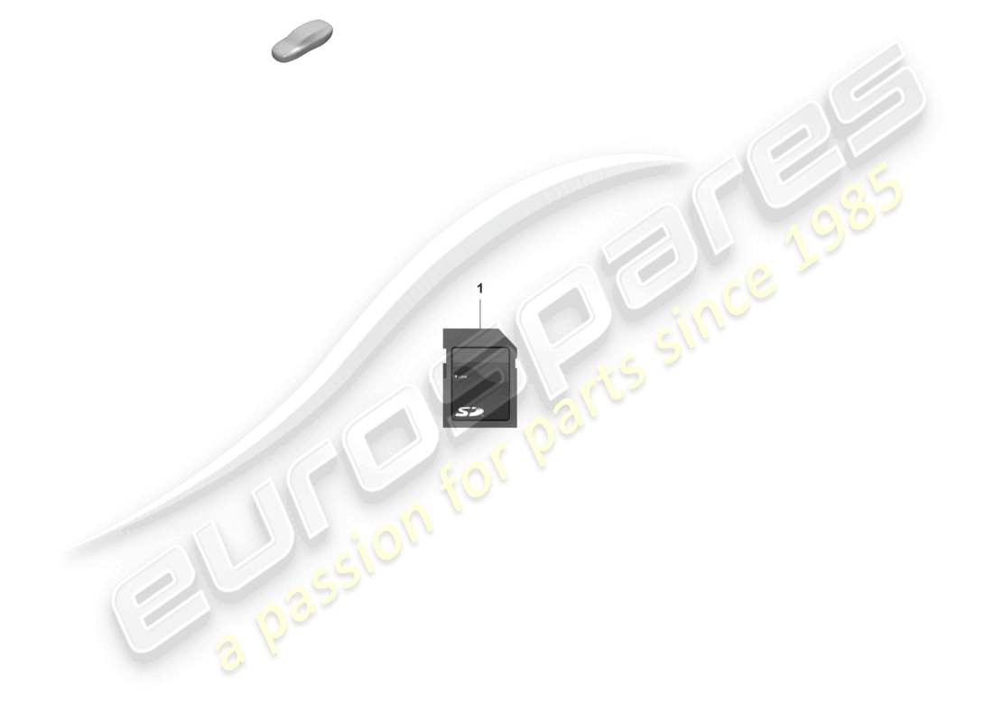 porsche 2022 (992-1 gt3/rs/st) sd memory card for updating the navigation data part diagram