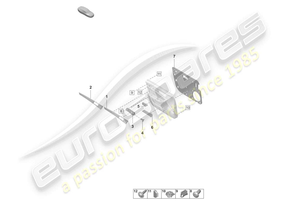 porsche 2021 (panamera 971-2) door trim panels front doors moldings accessories and fasteners part diagram