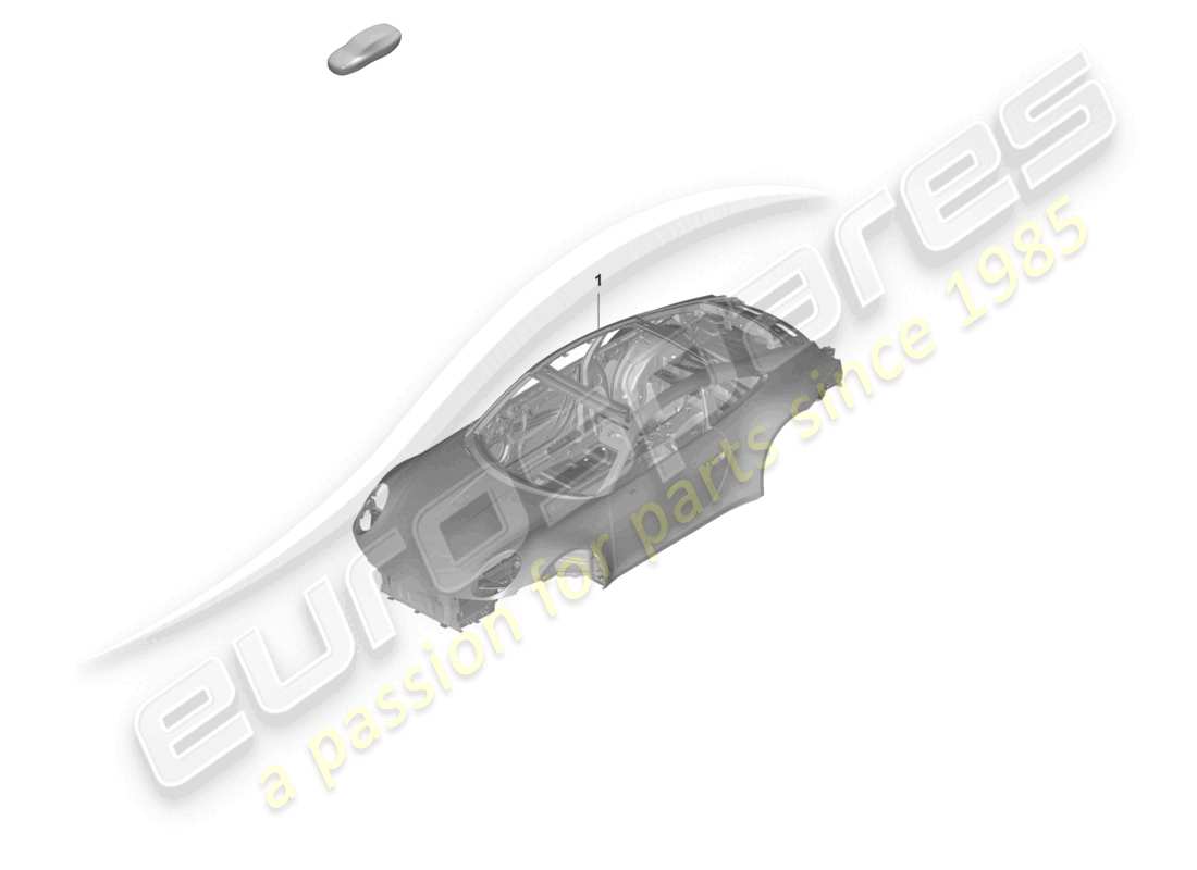 porsche 2022 (992-1 gt3/rs/st) car body part diagram