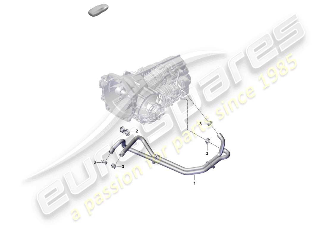 porsche 2022 (992-1 gt3/rs/st) manual gearbox cooling system for gear oil part diagram