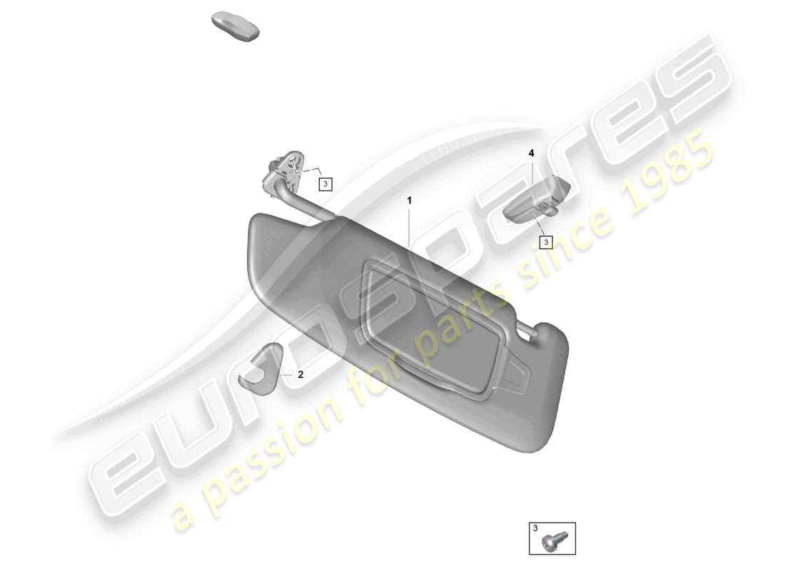 a part diagram from the porsche 2022 (718 cayman gt4) parts catalogue