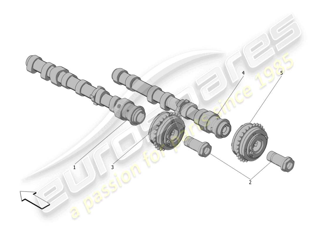 maserati grecale trofeo (2023) rh cylinder head camshafts parts diagram