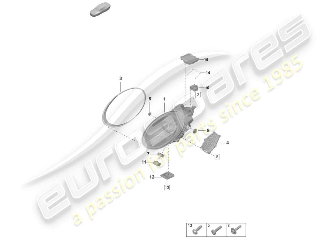 VIEW PARTS DIAGRAMS FROM THE PORSCHE 992 PARTS CATALOGUE a part diagram from the porsche 992 parts catalogue