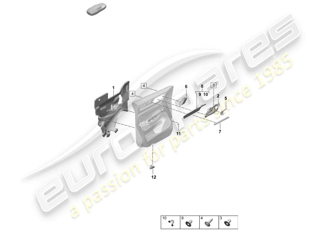 VIEW PARTS DIAGRAMS FROM THE PORSCHE MACAN PARTS CATALOGUE a part diagram from the porsche macan parts catalogue