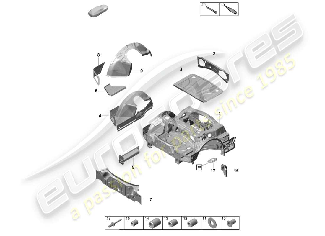 part diagram containing part number 98150155101grv