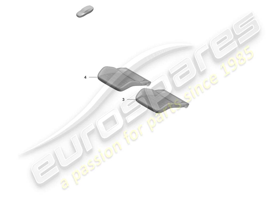 porsche 2022 (992-1 turbo / s) foam part seat cover sports seat plus for models with seat venti- lation part diagram