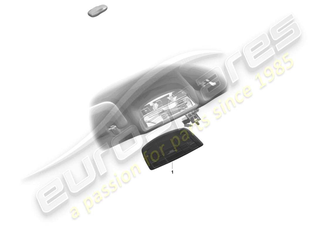 porsche 2021 (718 cayman gt4) console roof parts diagram