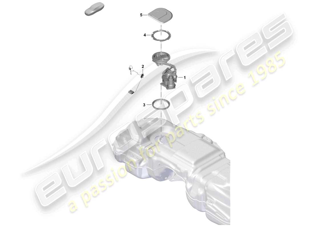 porsche 2026 (cayenne e3 pa) fuel tank fuel pump parts diagram