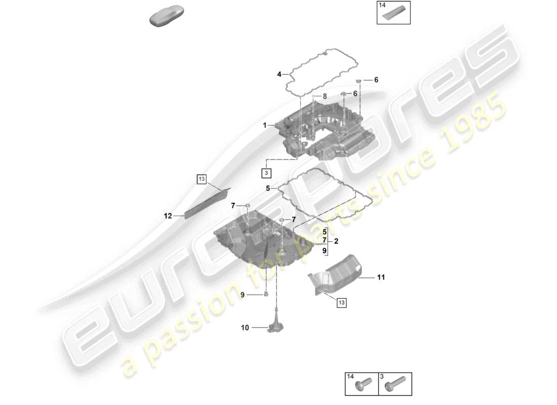 porsche 2024 (992-2) oil sump part diagram