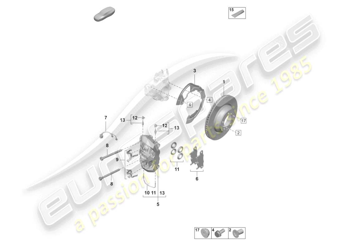 VIEW PARTS DIAGRAMS FROM THE PORSCHE TAYCAN PARTS CATALOGUE a part diagram from the porsche taycan parts catalogue