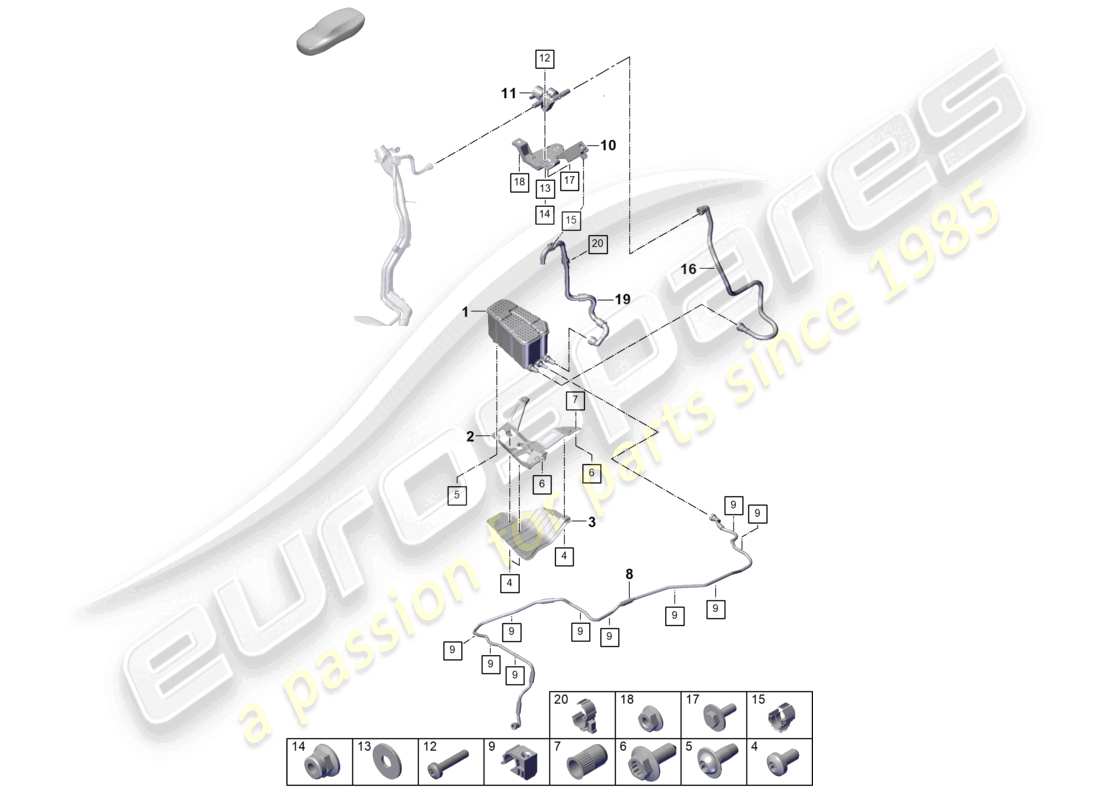 part diagram containing part number pab201997