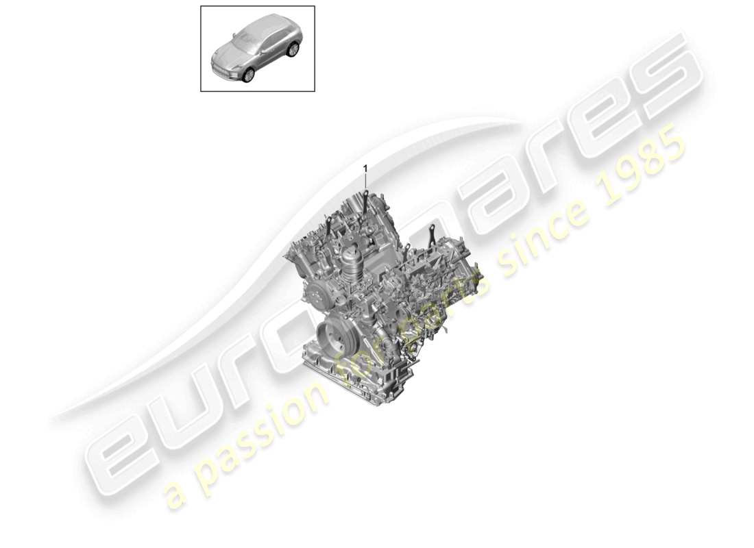 porsche 2021 (macan) base engine part diagram