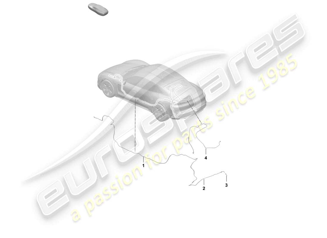 porsche 2025 (taycan 9j1-2) pipe/hose line reversing camera rear window wiper part diagram