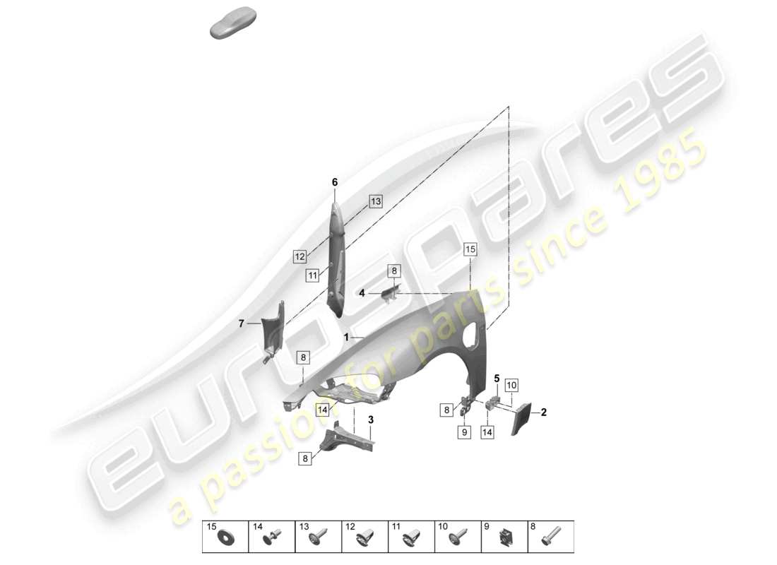 part diagram containing part number paf038549