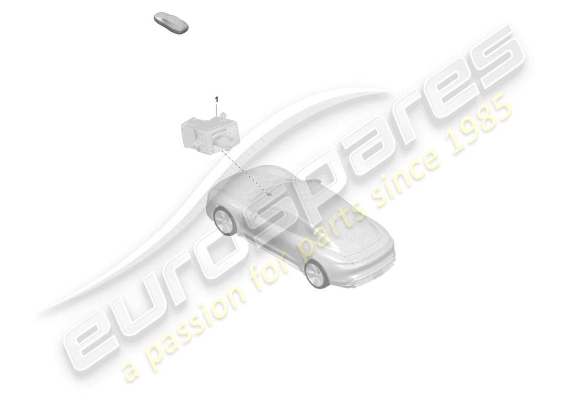 porsche 2020 (taycan 9j1-1) selector mechanism parts diagram