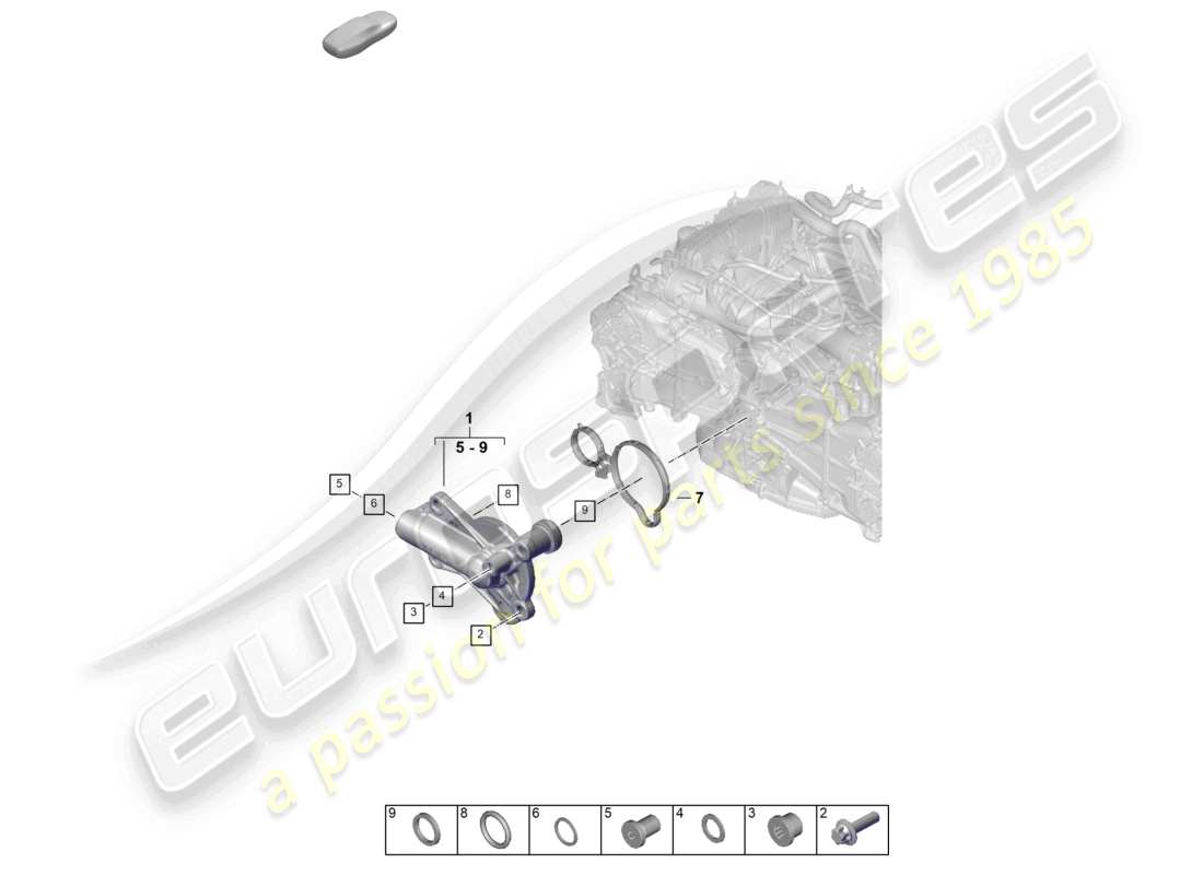 VIEW PARTS DIAGRAMS FROM THE PORSCHE 992 PARTS CATALOGUE a part diagram from the porsche 992 parts catalogue